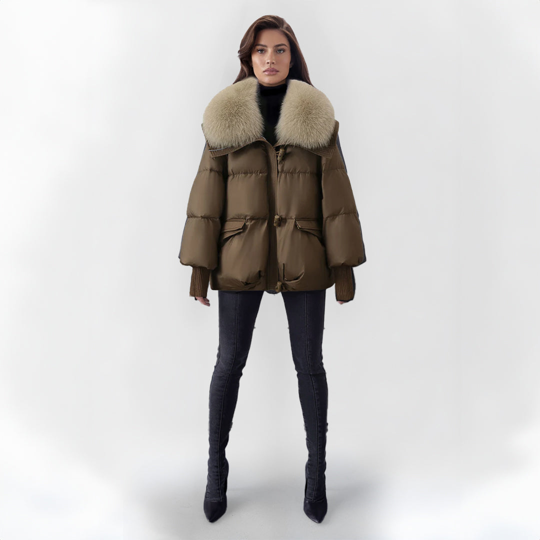 Aurélie™ | Manteau d’Hiver Luxe avec Col Chaud